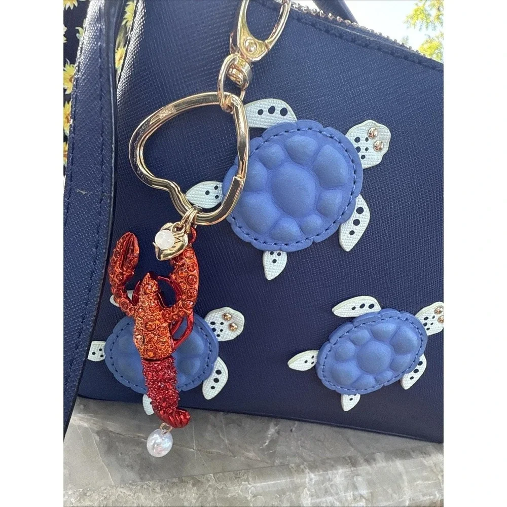 Kate Spade UNDER THE SEA MILLIE TURTLE Saffiano Leather Crossbody Bag Purse RARE
